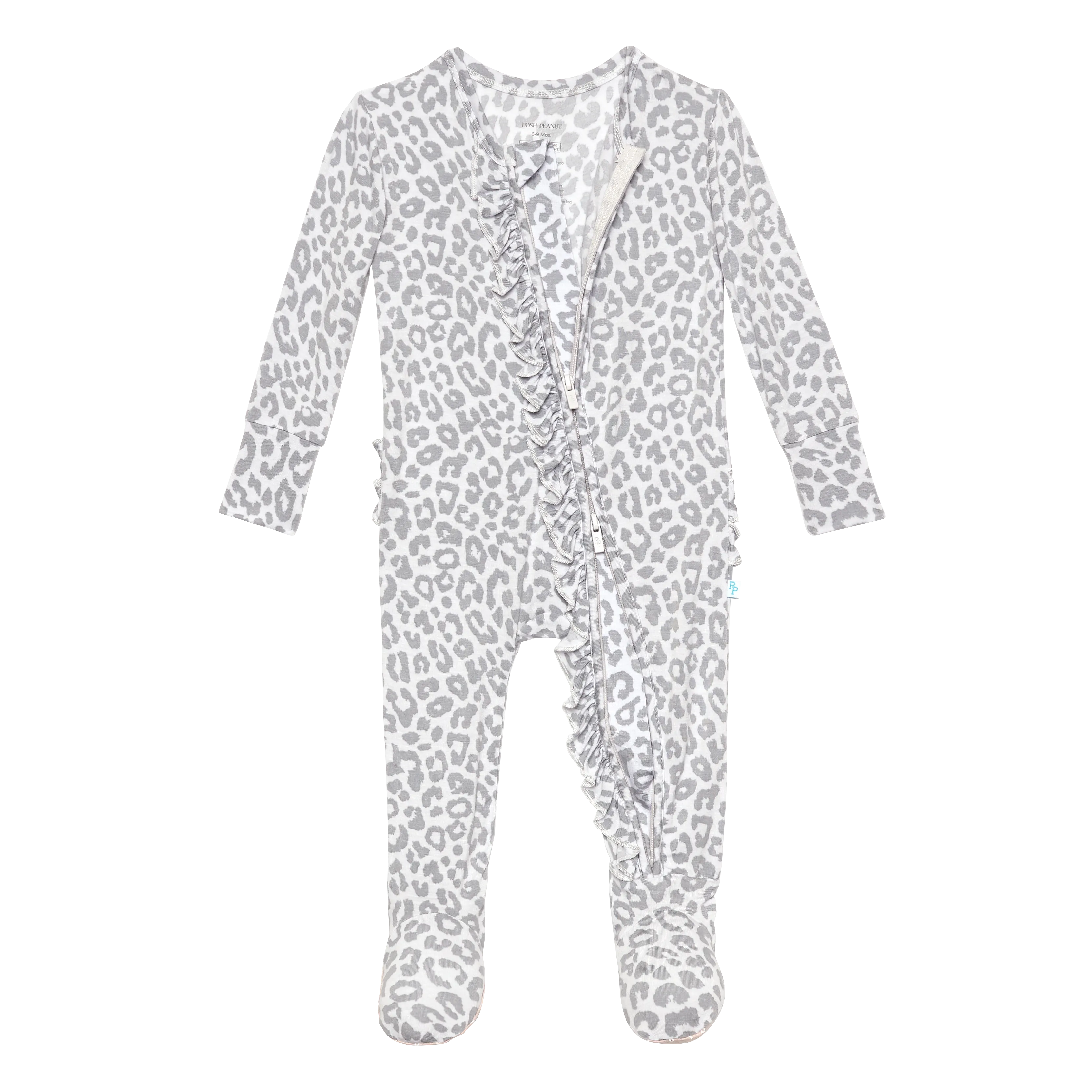 Posh Peanut Minka Ruffled Zippered Footie