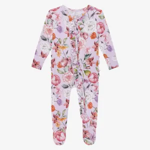 Posh Peanut Pari Ruffled Zippered Footie