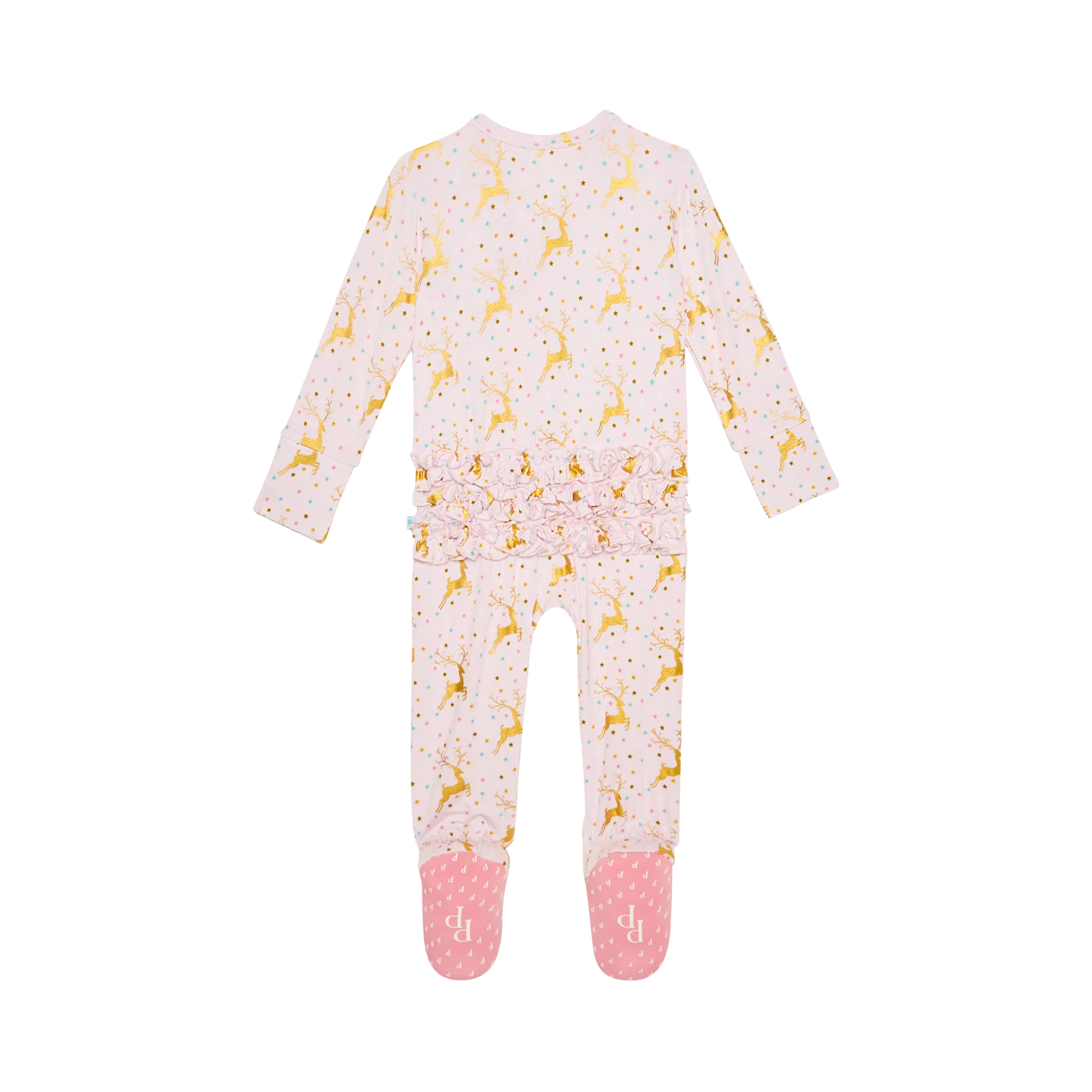 Posh Peanut- Ryleigh - Footie Ruffled Zipped One Piece