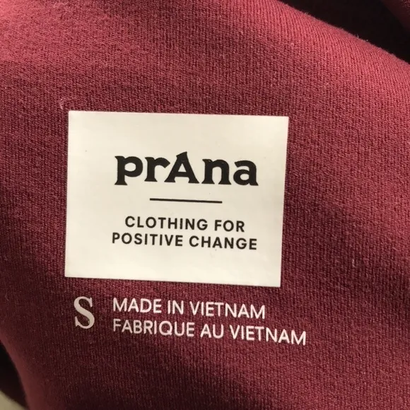 Prana Women's Burgundy Shortie Romper With Racer Back Size Small New