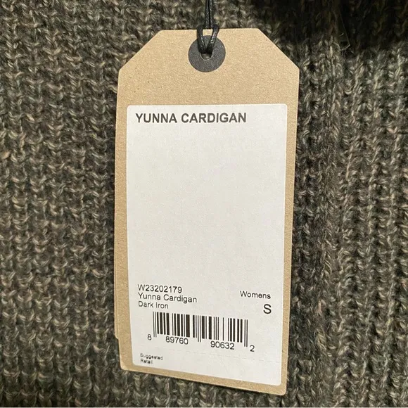 Prana Yunna Grey Zippered Cardigan Sweater S / M