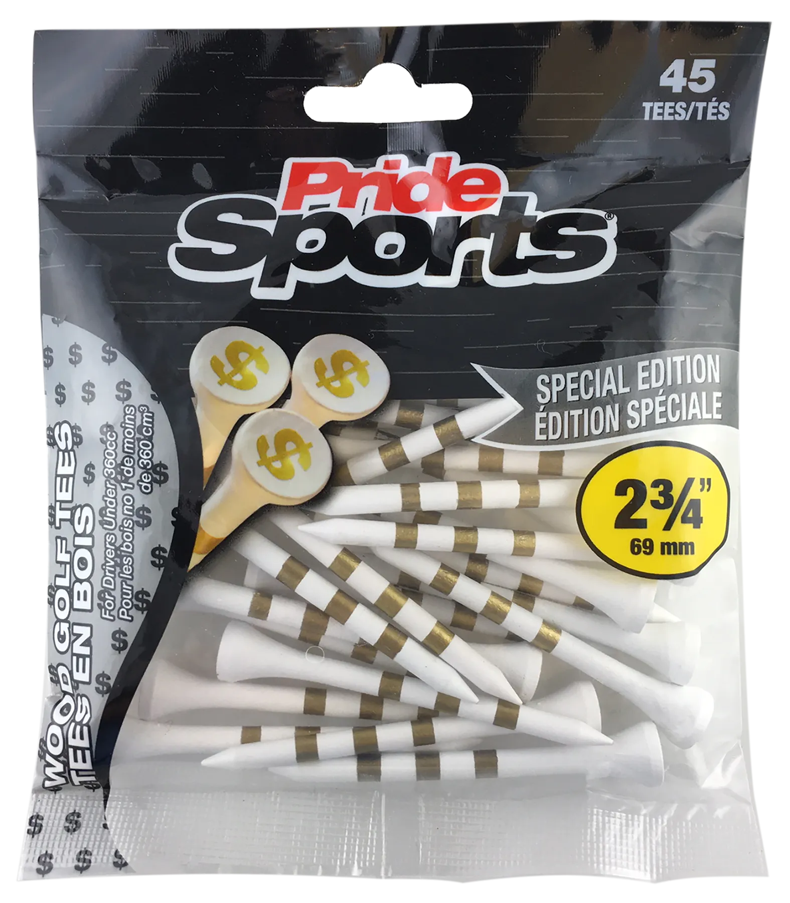PRIDE SPECIAL EDITION Wood Golf Tees - Bags