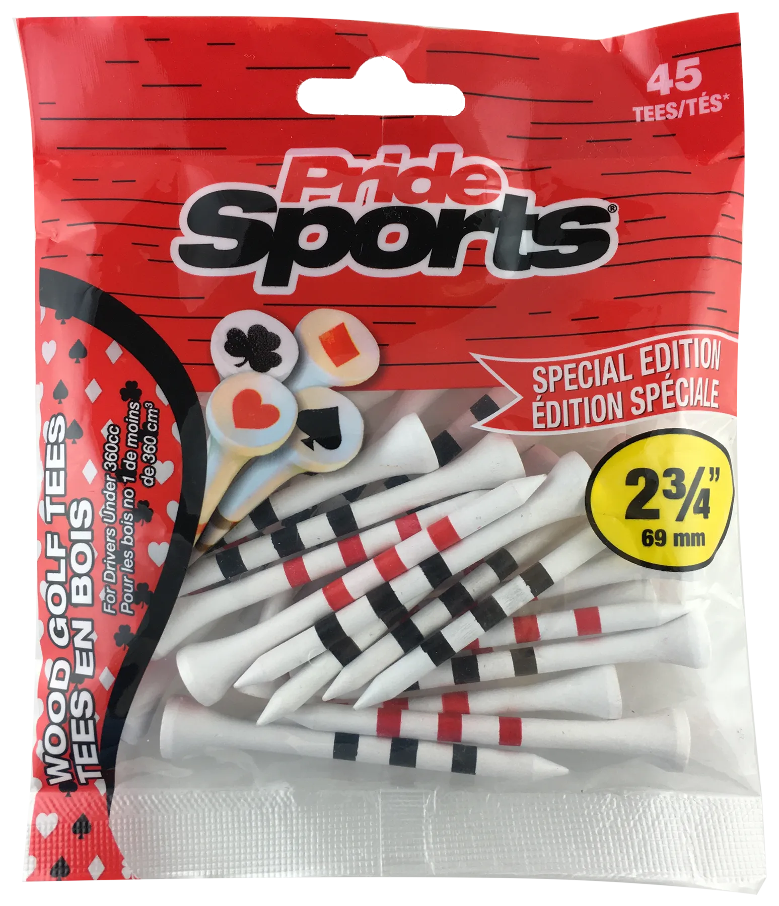 PRIDE SPECIAL EDITION Wood Golf Tees - Bags