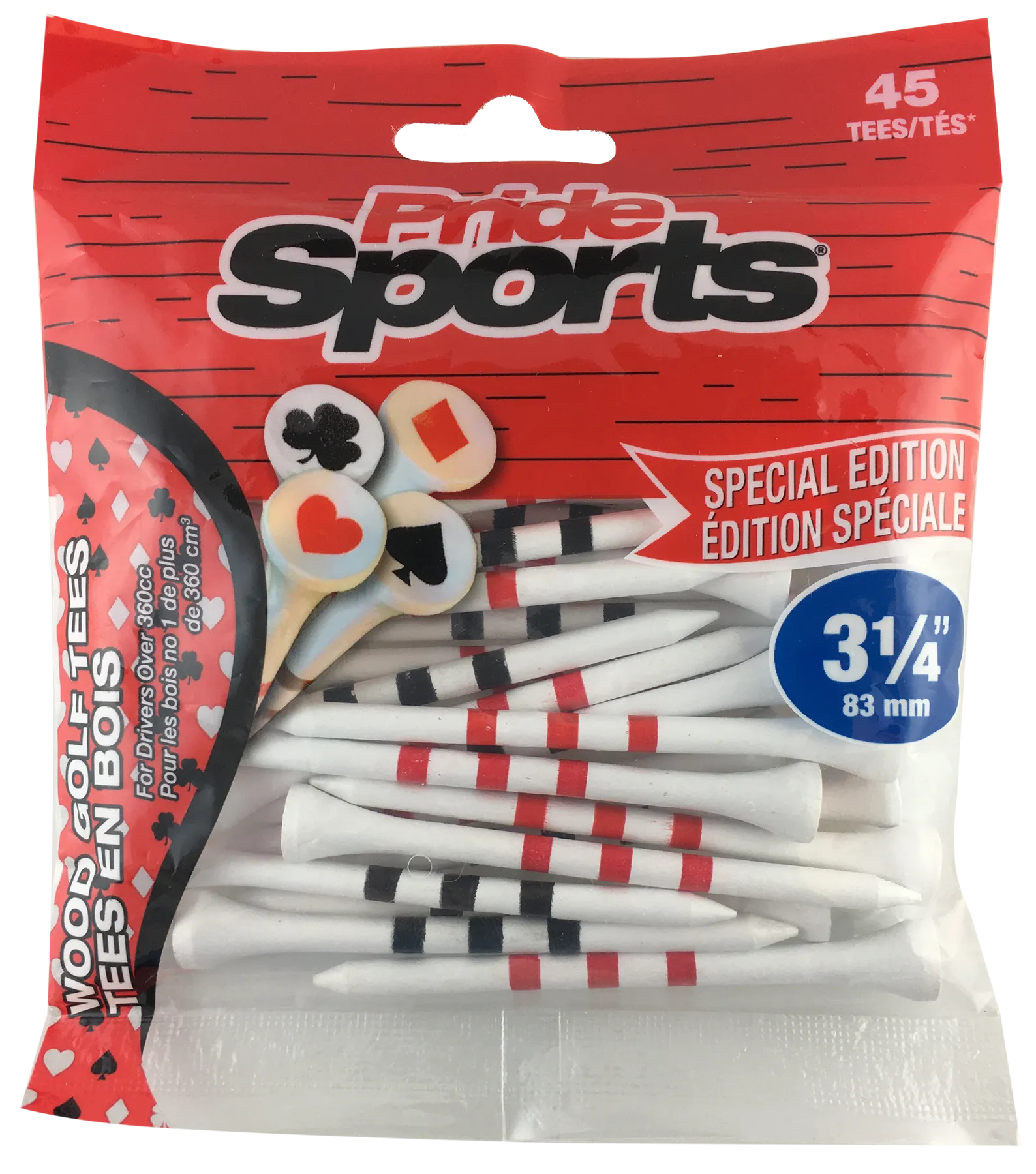 PRIDE SPECIAL EDITION Wood Golf Tees - Bags
