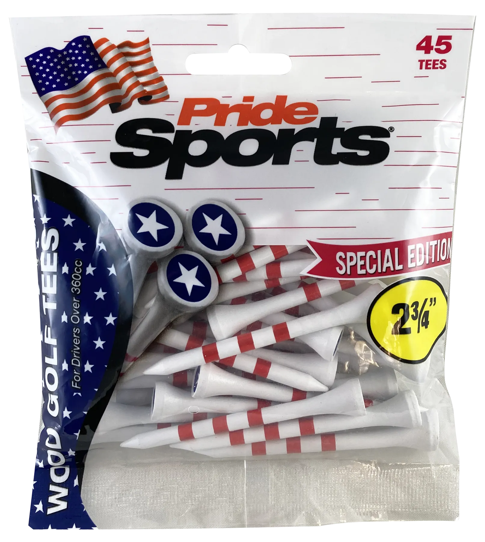 PRIDE SPECIAL EDITION Wood Golf Tees - Bags