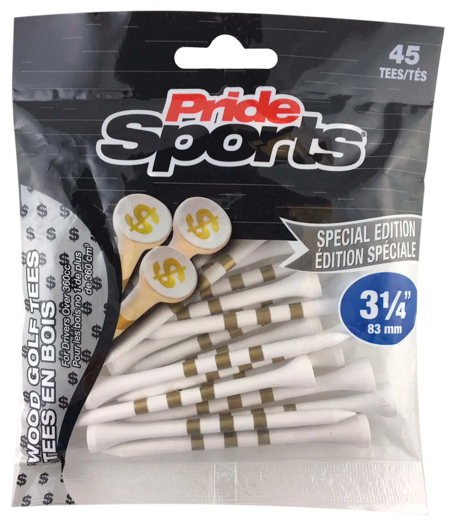PRIDE SPECIAL EDITION Wood Golf Tees - Bags