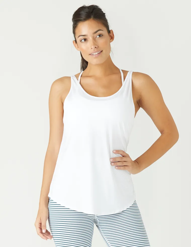 Pyramid Tank: White