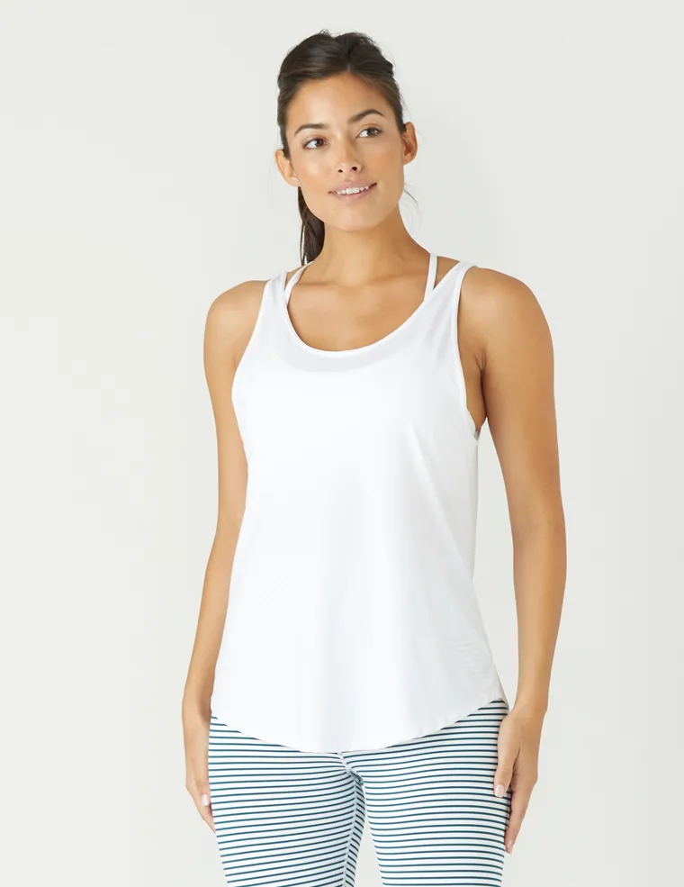 Pyramid Tank: White