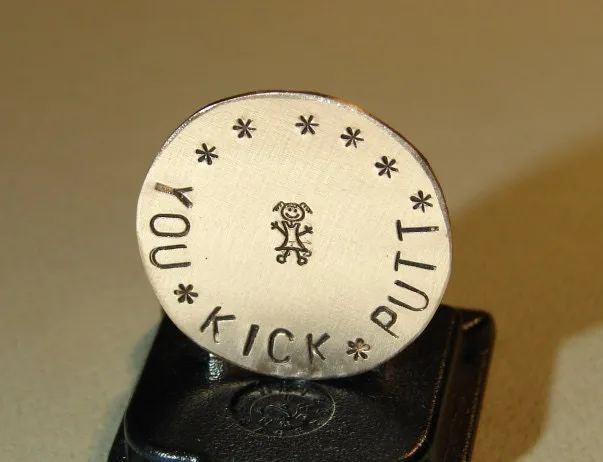Queen of the green bronze golf ball marker - lady's edition