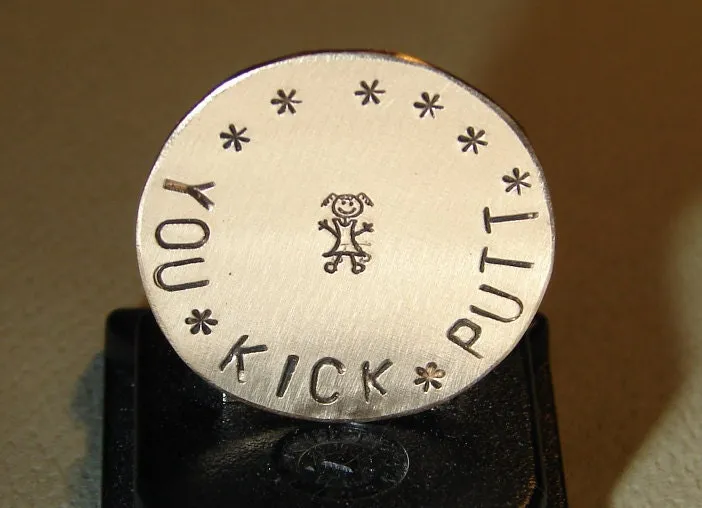 Queen of the green bronze golf ball marker - lady's edition