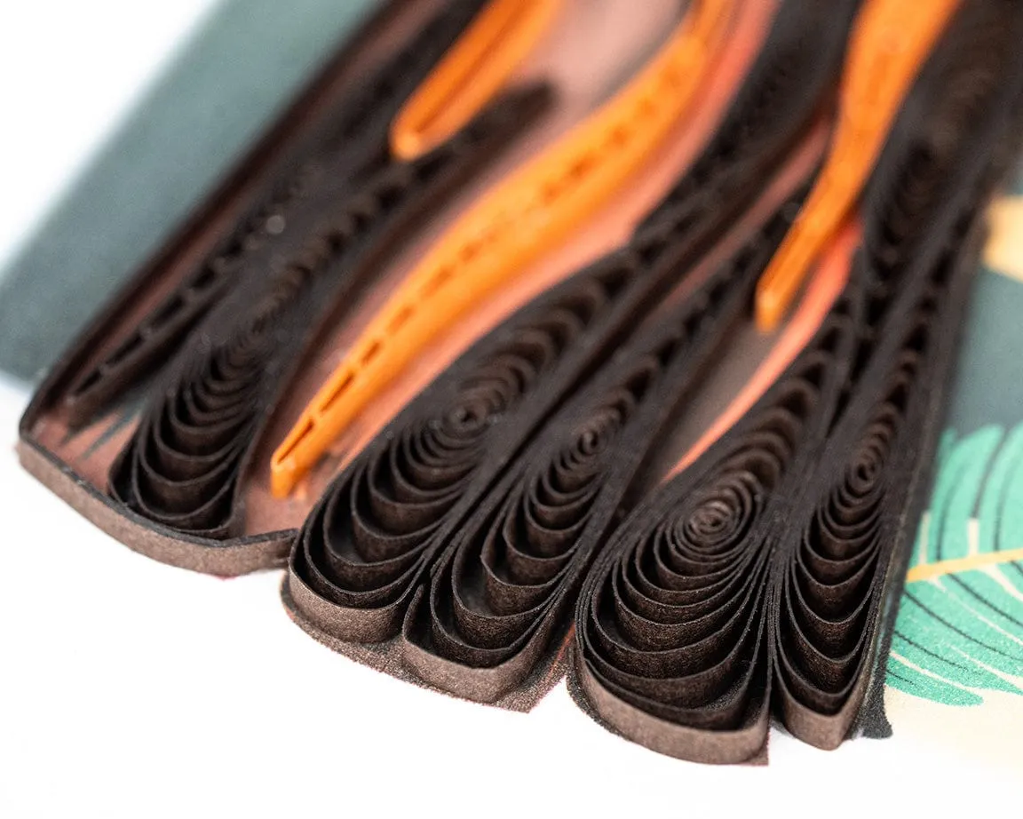 Quilled Redwood Trees Greeting Card