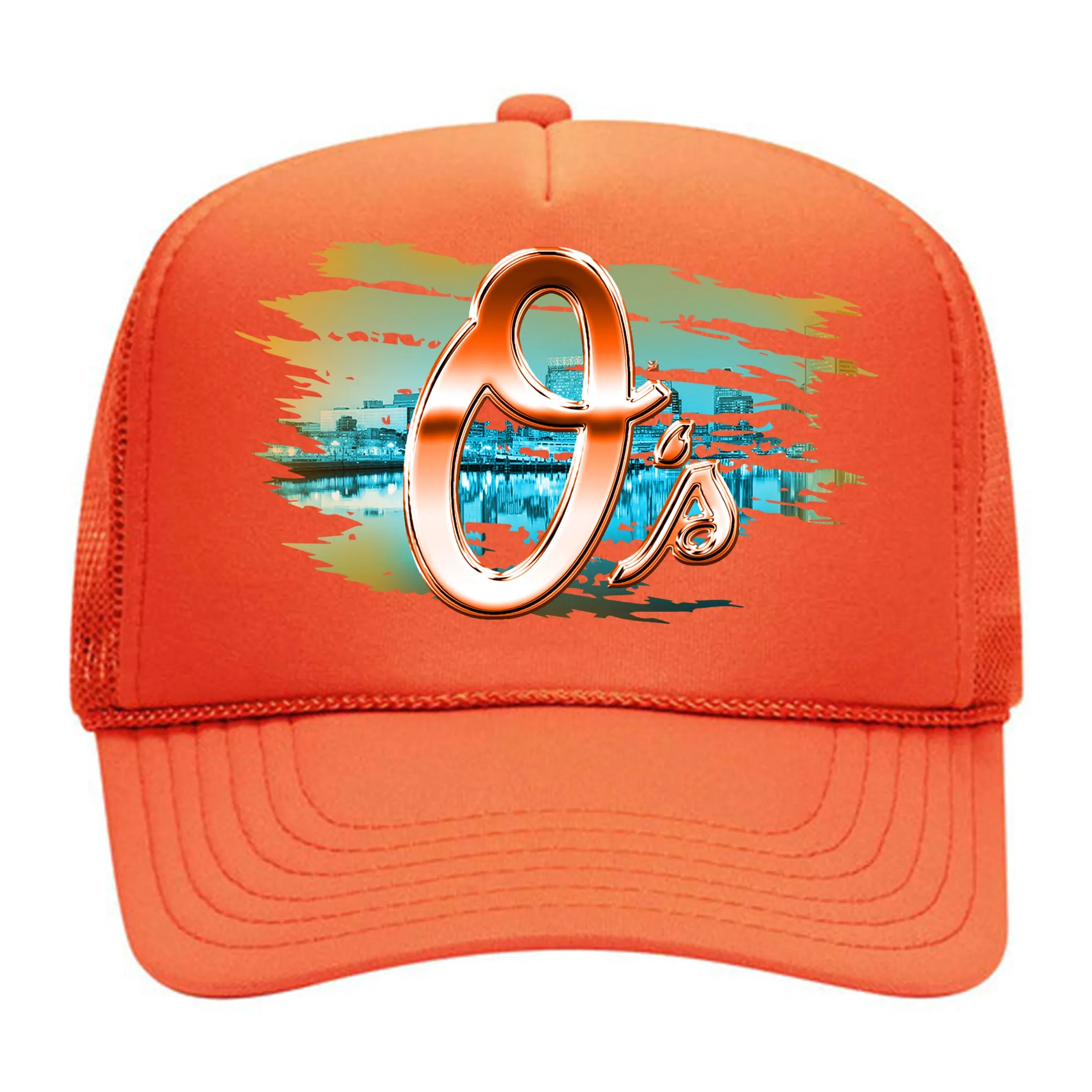 "BALTIMORE" Foam Trucker - Orange