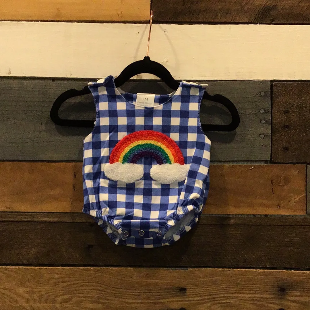Rainbow Picnic Romper