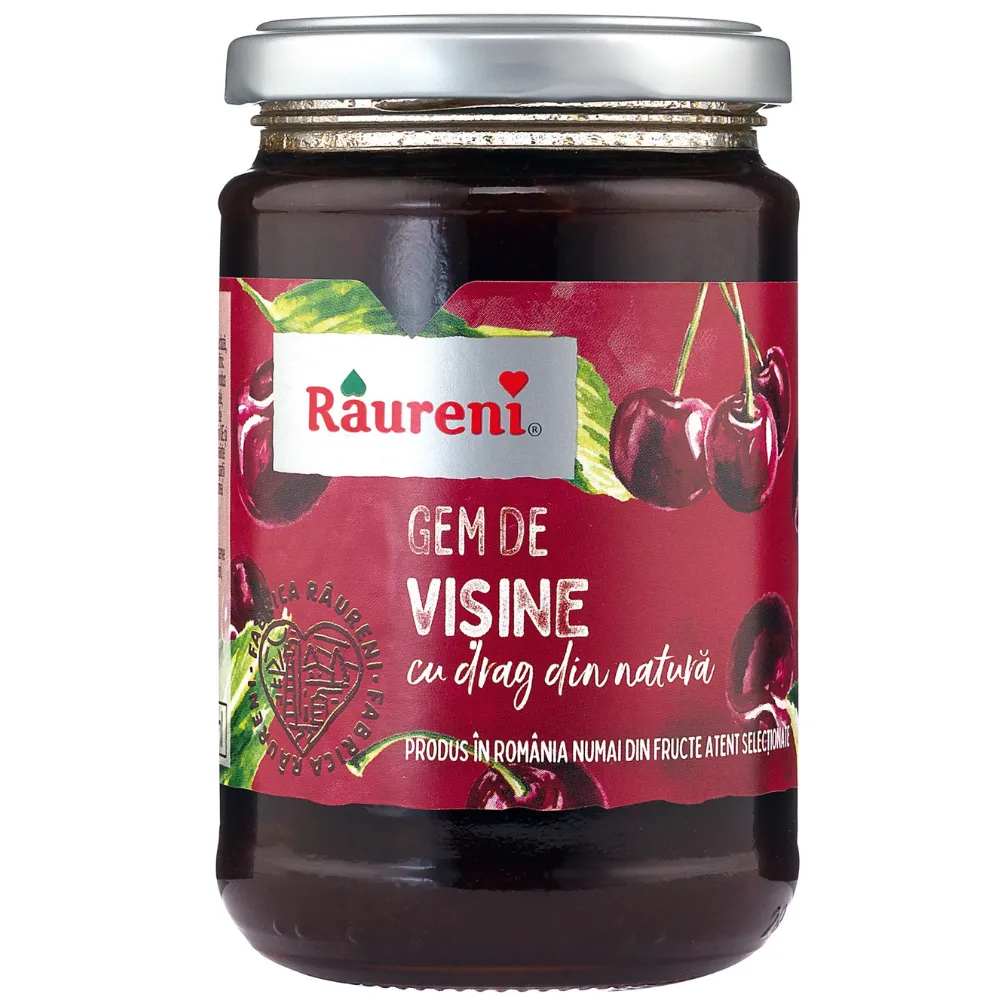 Raureni Sour Cherry Jam ( Gen de Visine ) - 370 g / 13 oz