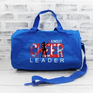 Red White and Blue Personalized Cheer Tote or Duffle Bag