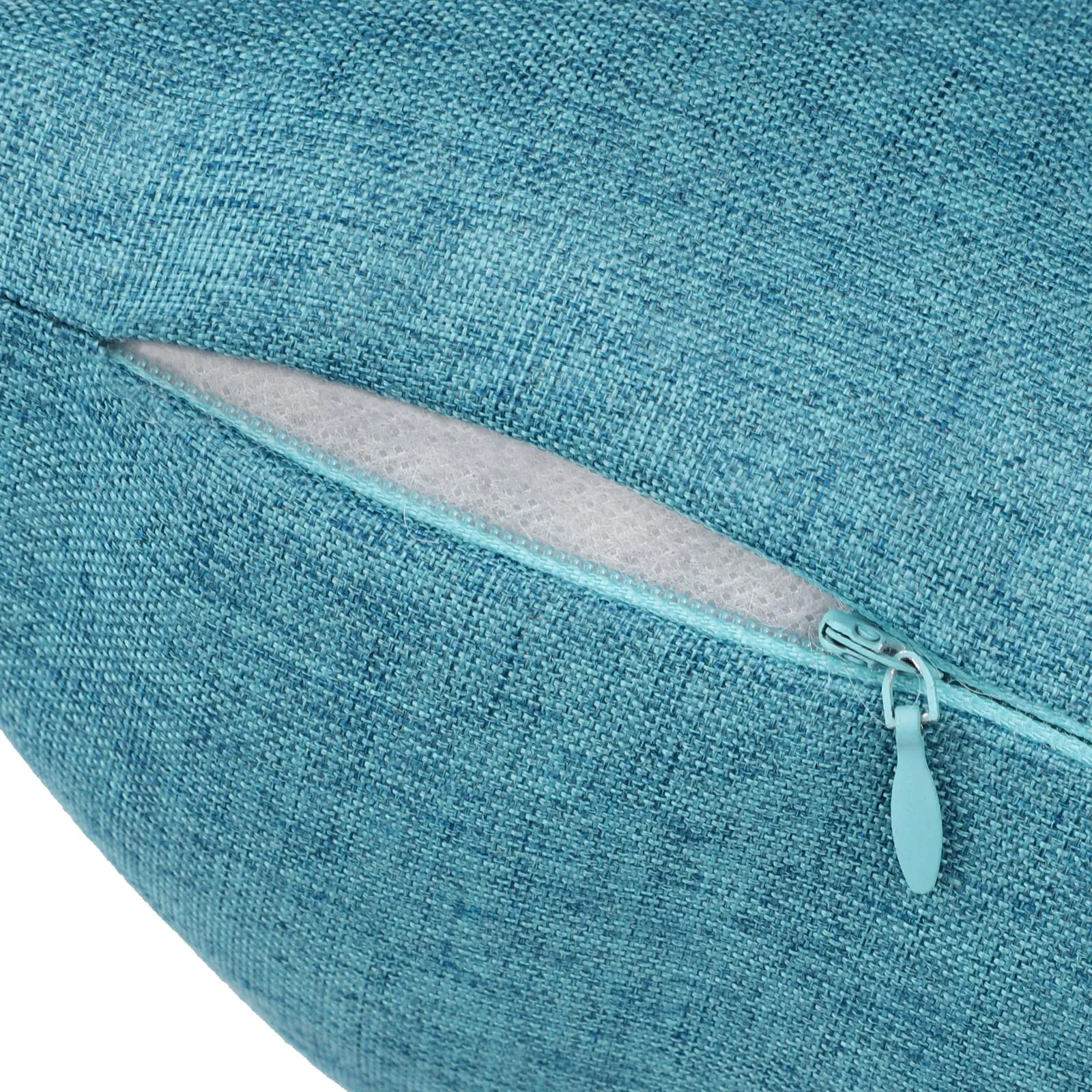 ReeQuo Pack of 2 Outdoor Throw Pillow Covers,Decorative Solid Line Waterproof Pillowcases Farmhouse Cushion Covers for Garden Patio Sofa Home Decoration 18x18 Inch Turquoise