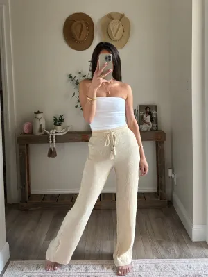 Relaxed Drawstring Beach Pants