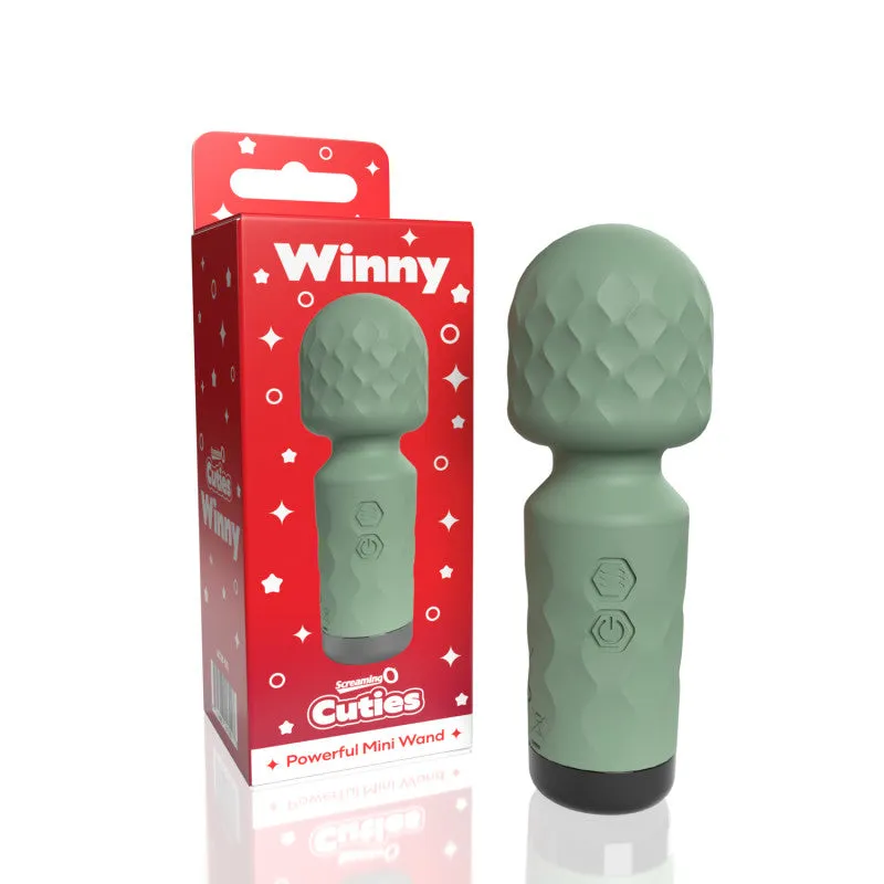 Screaming O Cuties Winny Vibrating Mini Wand  - Sage Green