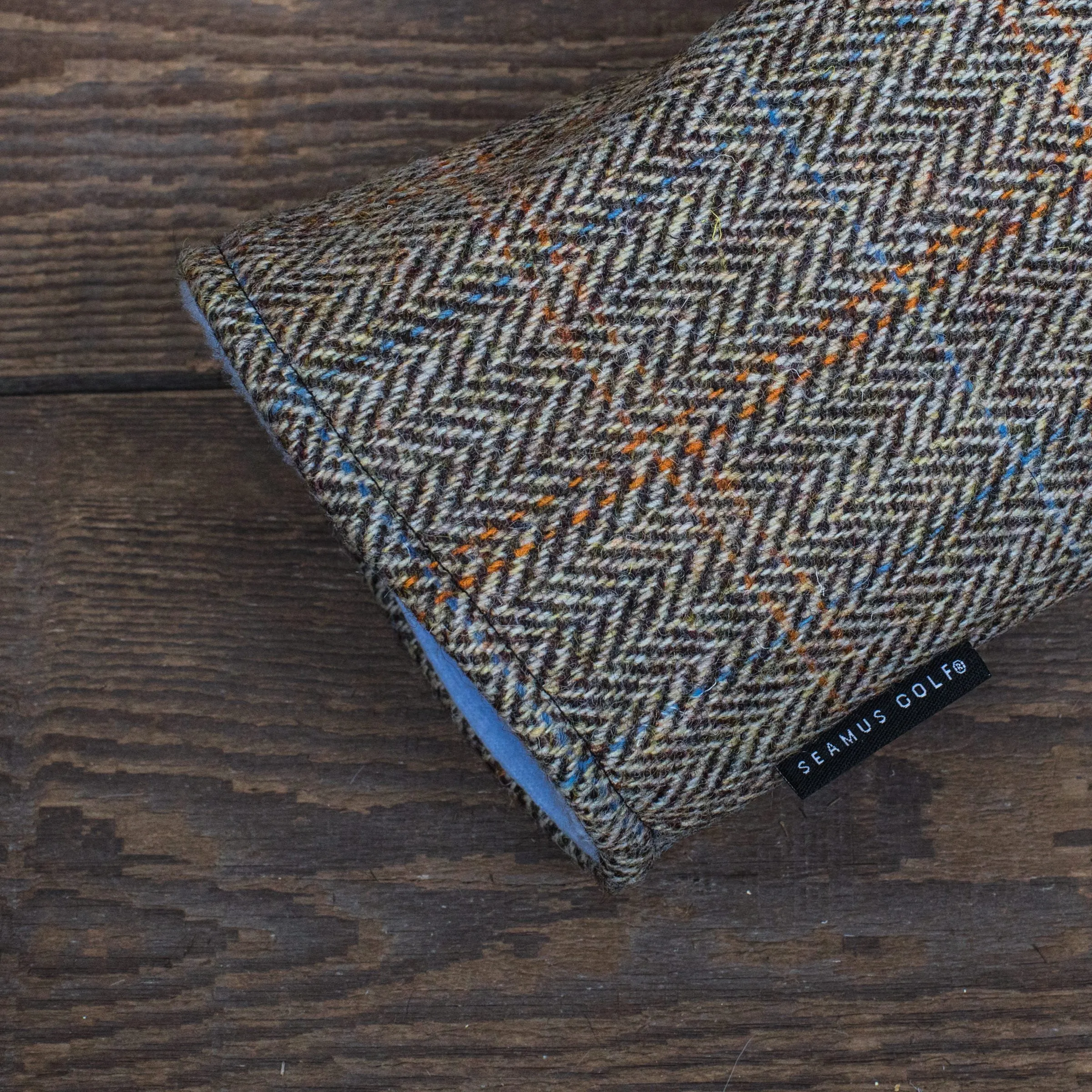 Seamus Golf - Driver/Fairway Wood Head Cover made from Glen Plaid Harris Tweed Wool