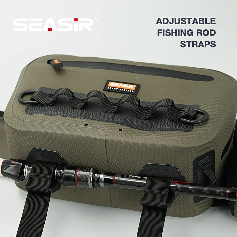 Seasir Fishing Waist Bag Multifunctional Suspension large capacity 1.06gal Bag Side Water Bottle Pocket fishing storage bag