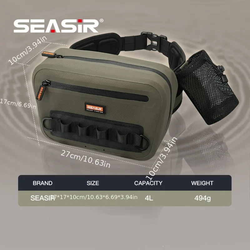 Seasir Fishing Waist Bag Multifunctional Suspension large capacity 1.06gal Bag Side Water Bottle Pocket fishing storage bag