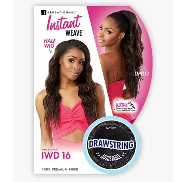 Sensationnel Synthetic Half Wig Instant Weave Drawstring Cap - IWD 16