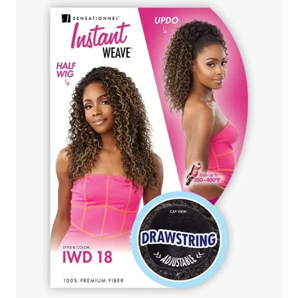 Sensationnel Synthetic Half Wig Instant Weave Drawstring Cap - IWD 18