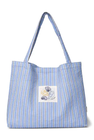 Serenity Baumwolle Gestreifte Mom Bag