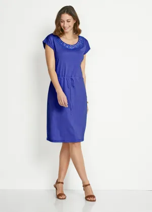 Short beach dress with kimono sleeves