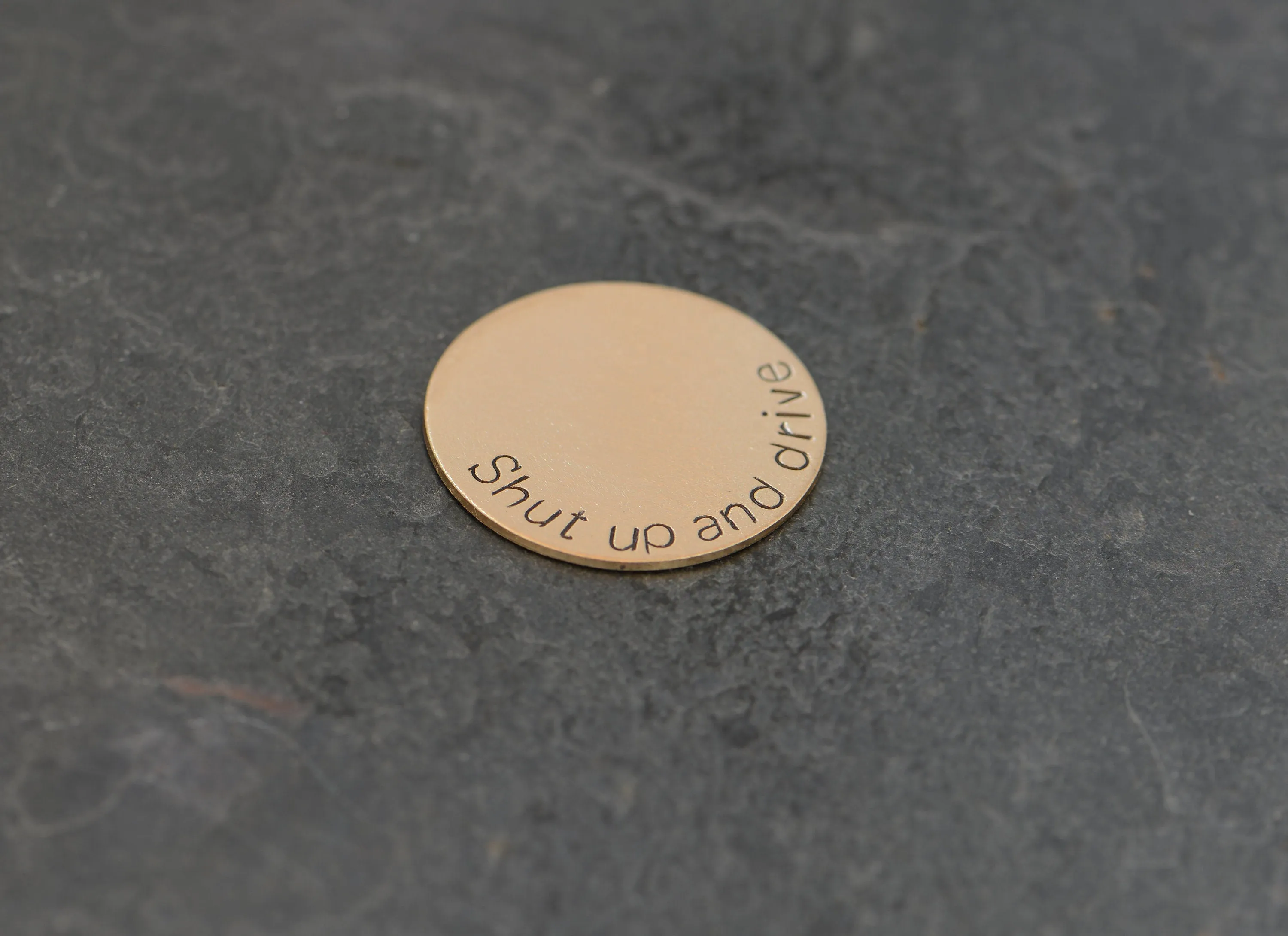 Shut up and Drive Bronze Golf Ball Marker