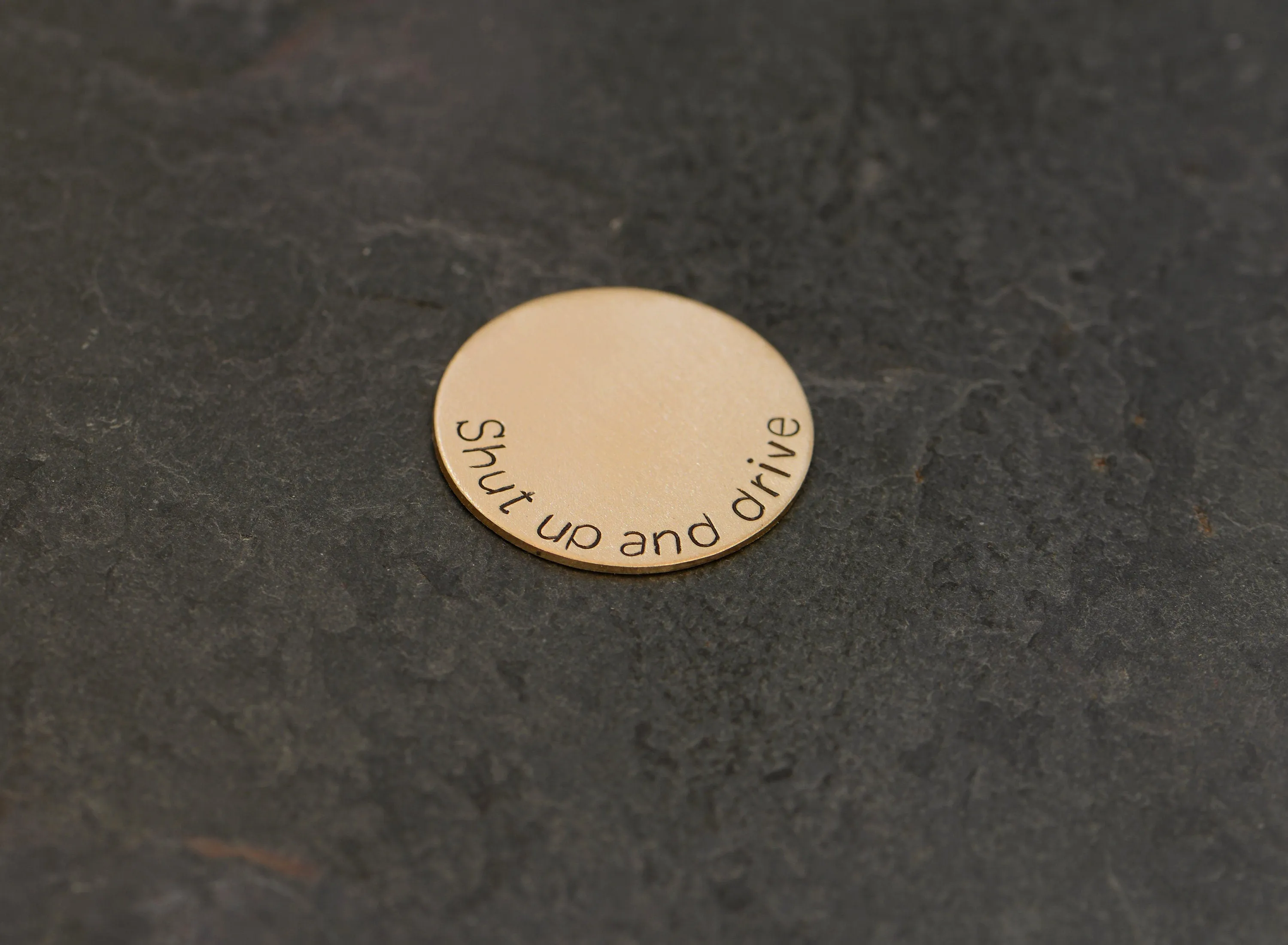 Shut up and Drive Bronze Golf Ball Marker