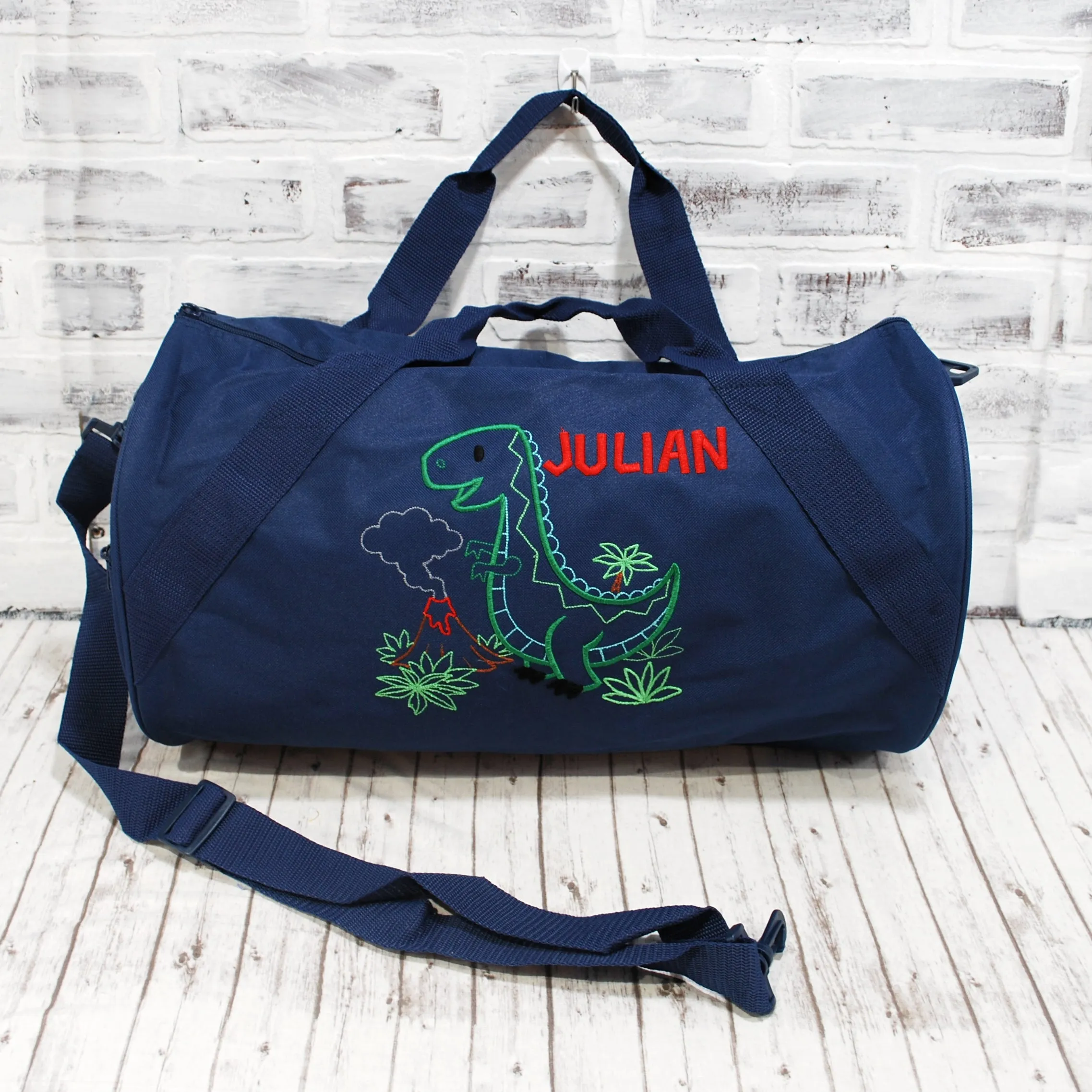 Simple T-Rex Personalized Duffle or Tote Bag