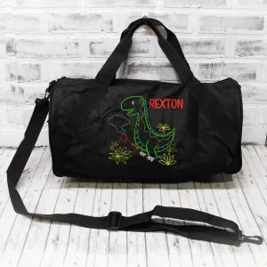 Simple T-Rex Personalized Duffle or Tote Bag