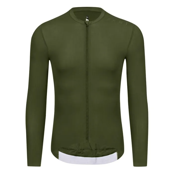 SKULL MONTON MENS LONG SLEEVE JERSEY MINIMA BRONZE GREEN