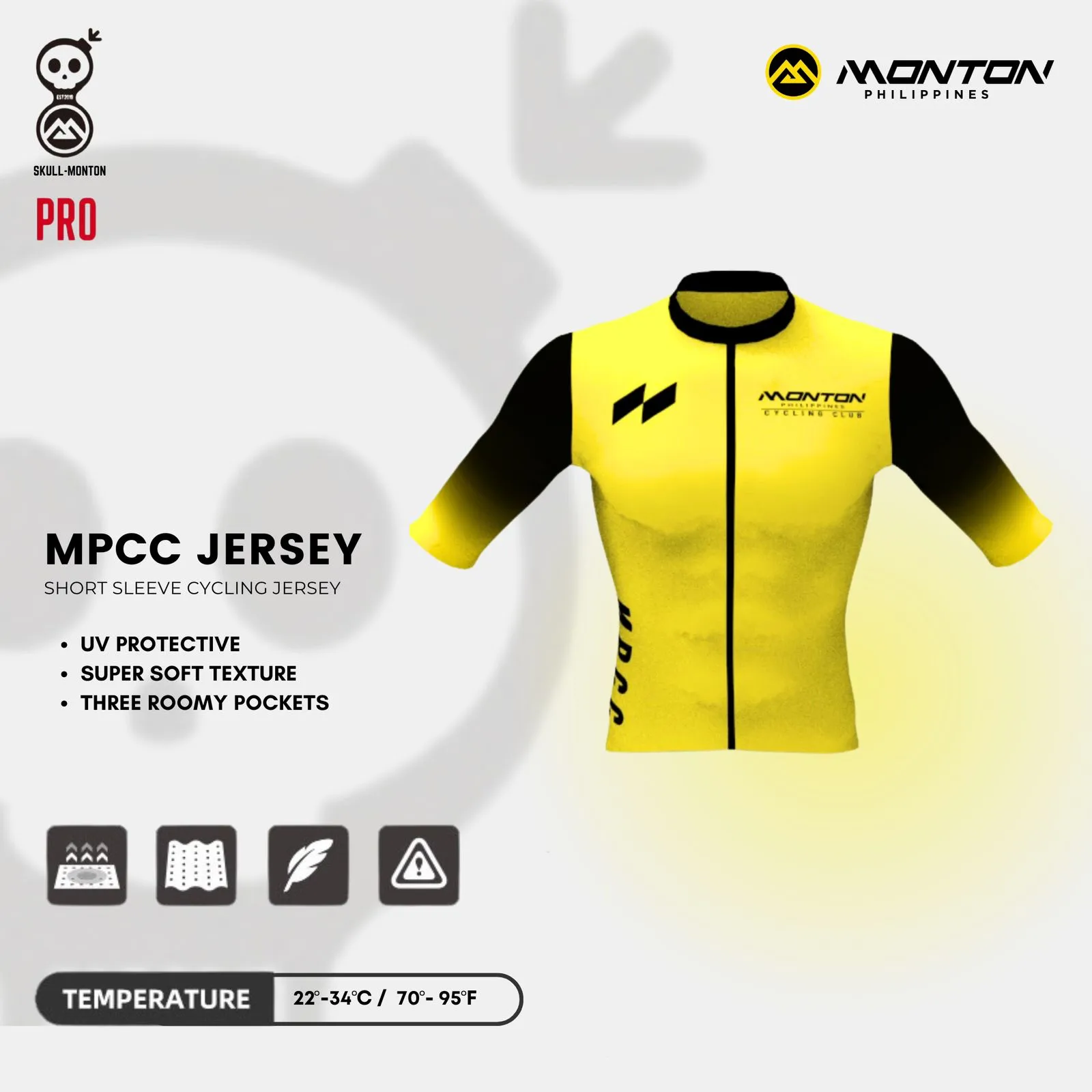 SKULL MONTON PHILIPPINES CYCLING CLUB WOMENS JERSEY - MPCC