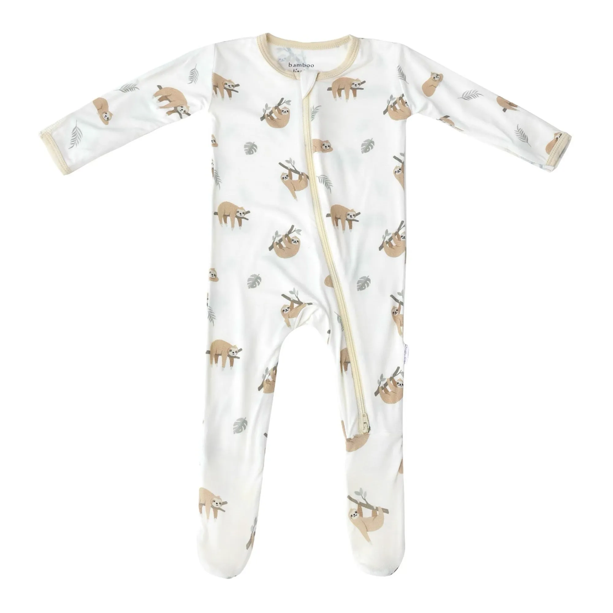 Sloth Zippered Footie