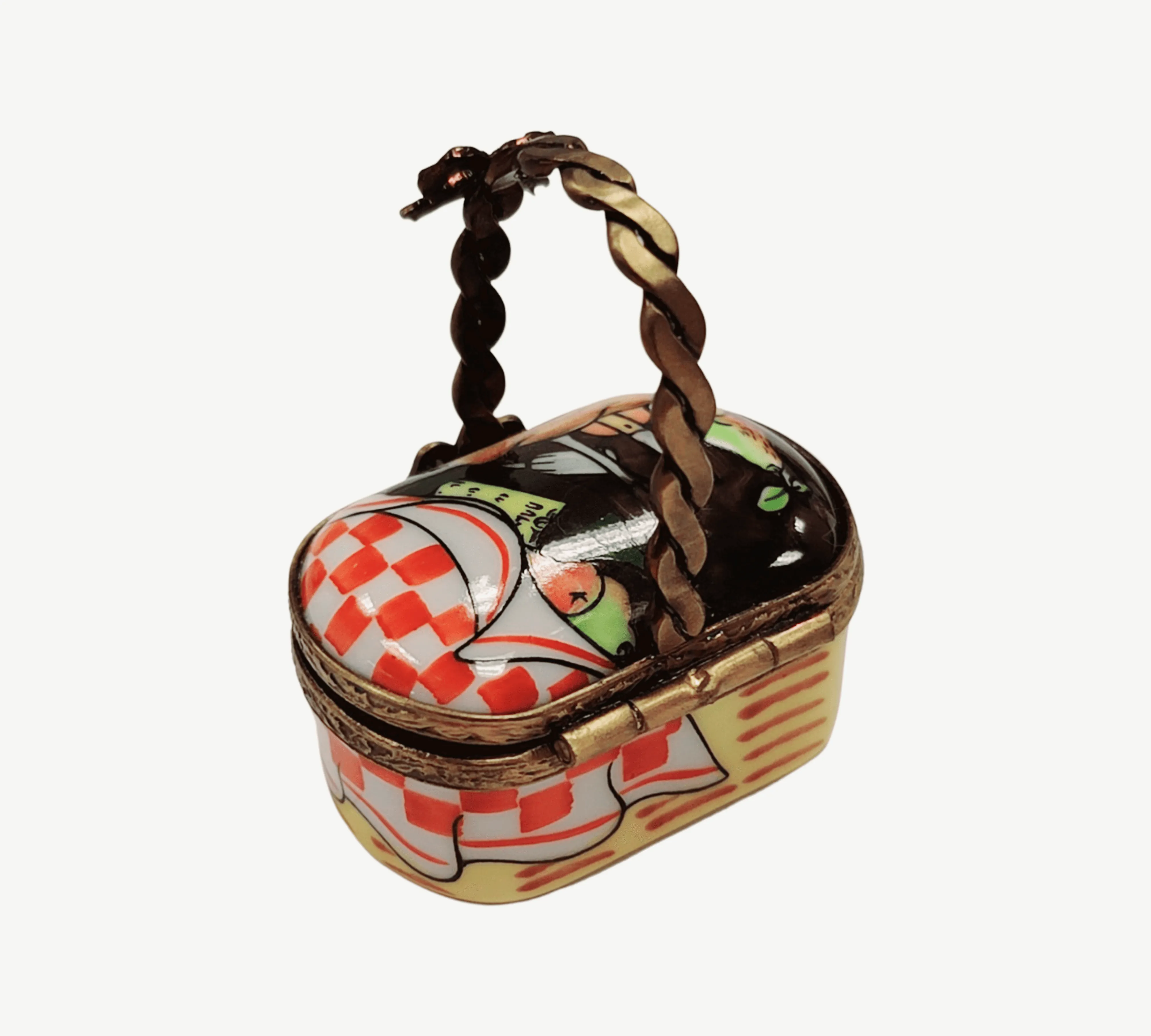 Small Vintage Picnic Basket