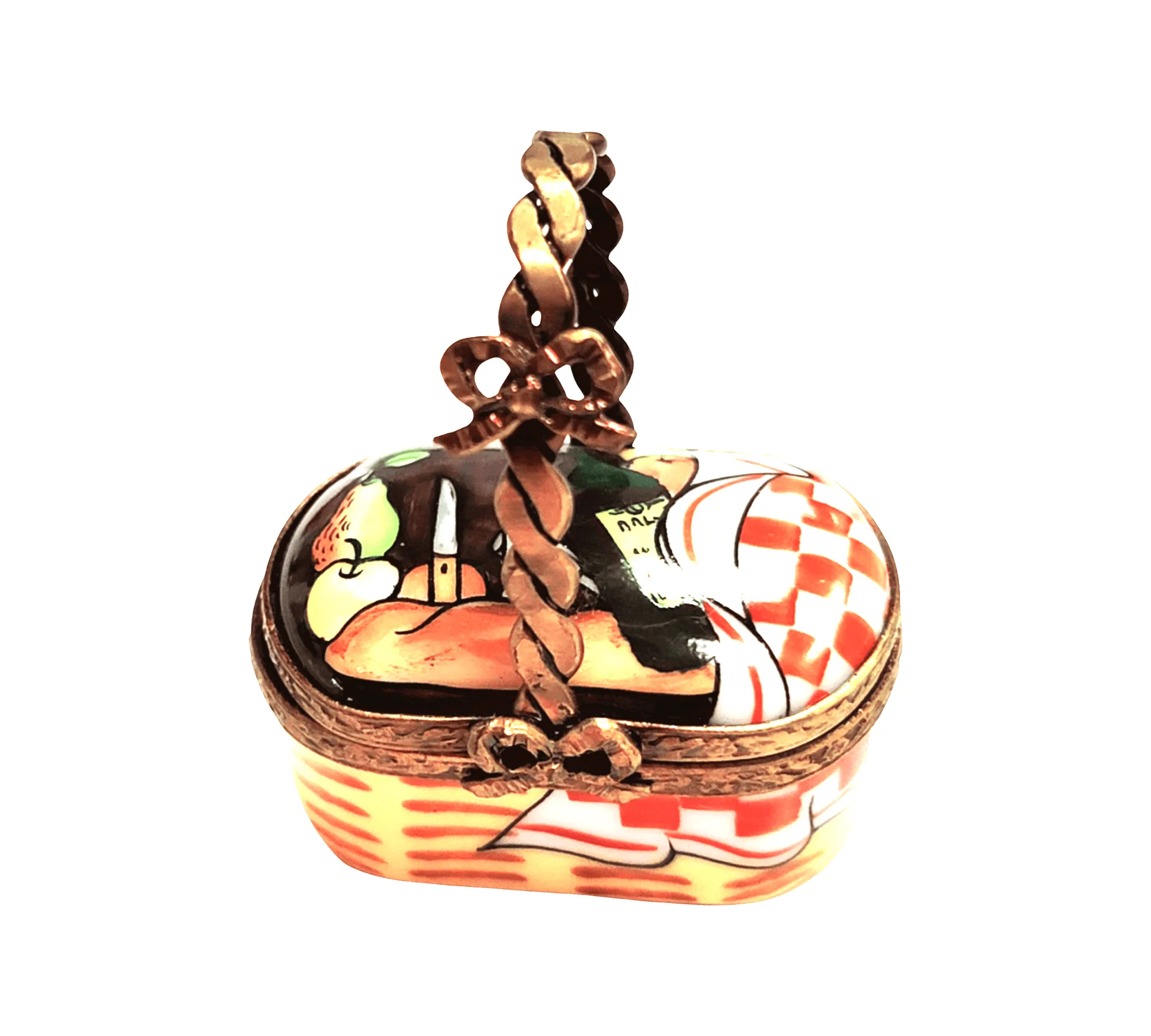 Small Vintage Picnic Basket