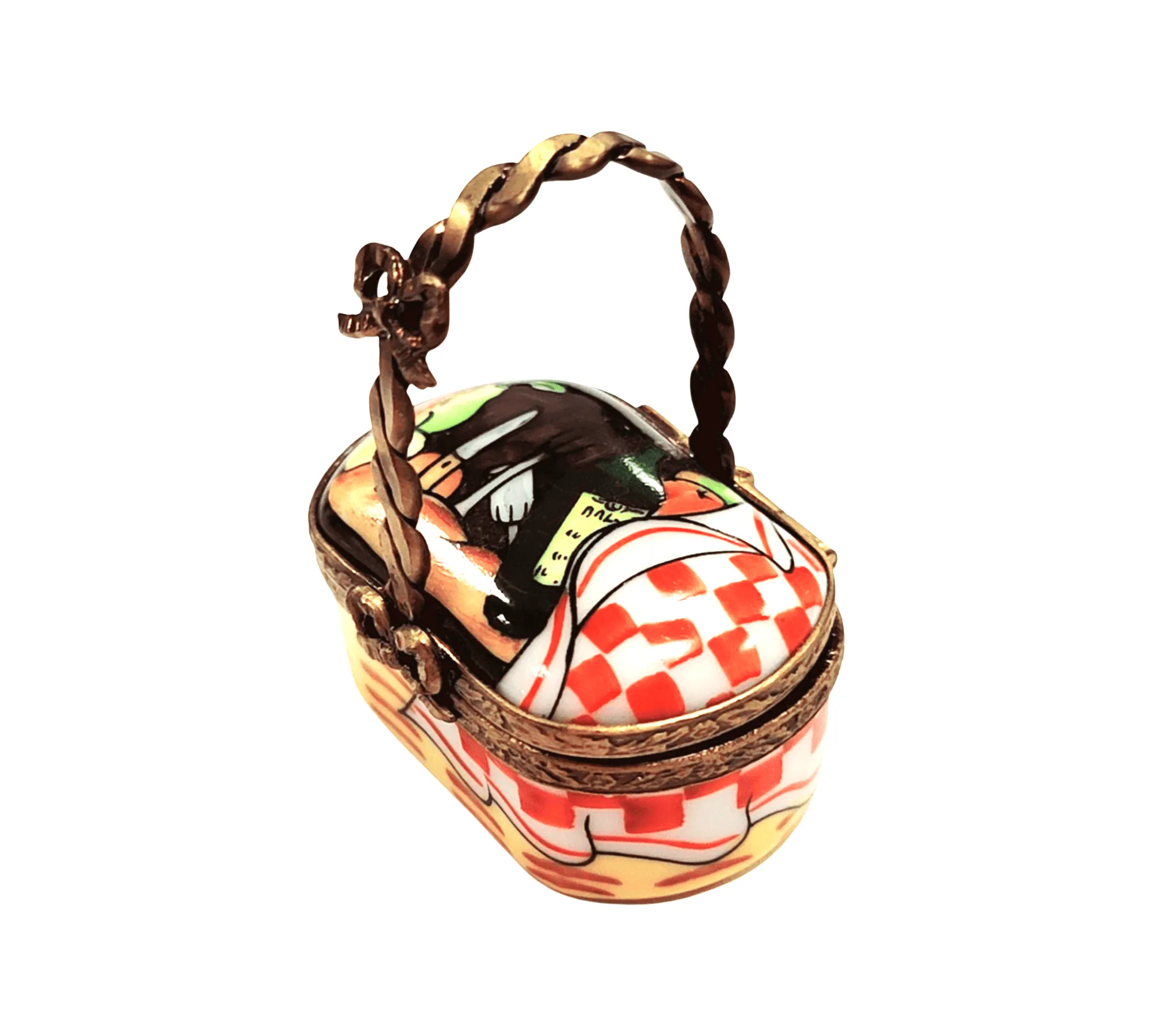 Small Vintage Picnic Basket