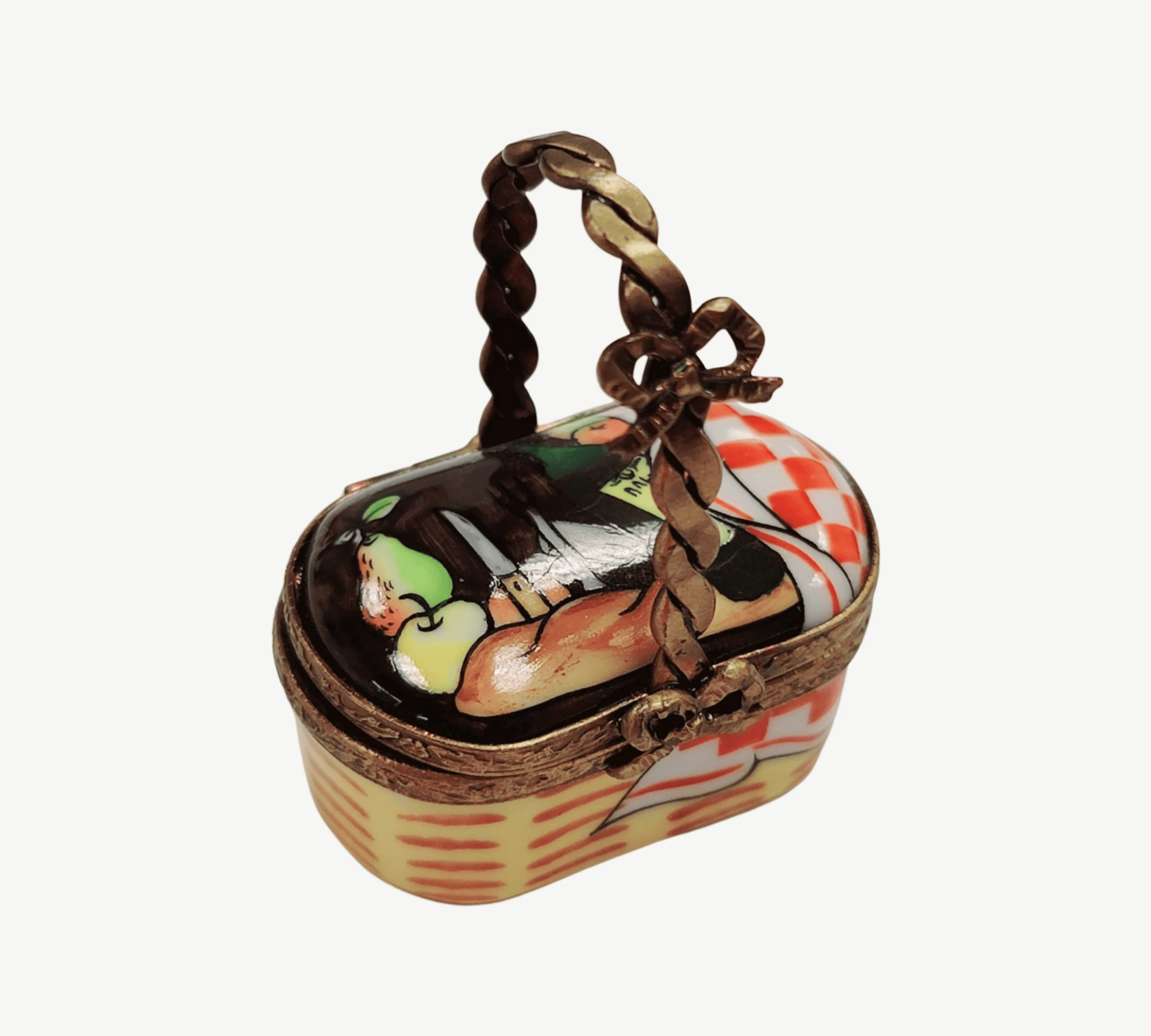 Small Vintage Picnic Basket