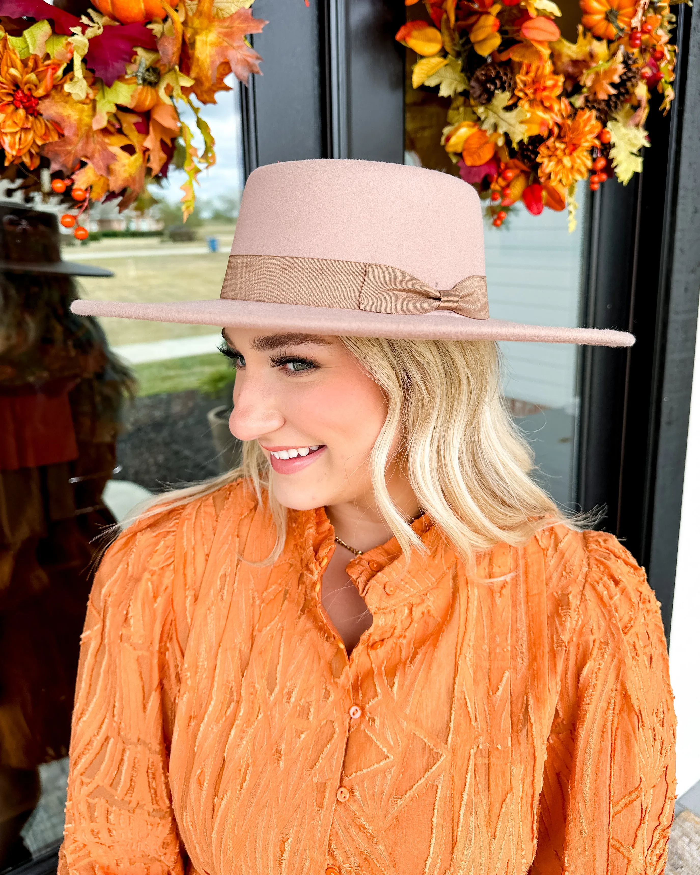 Smooth Soft Bow Tie Brim Hat