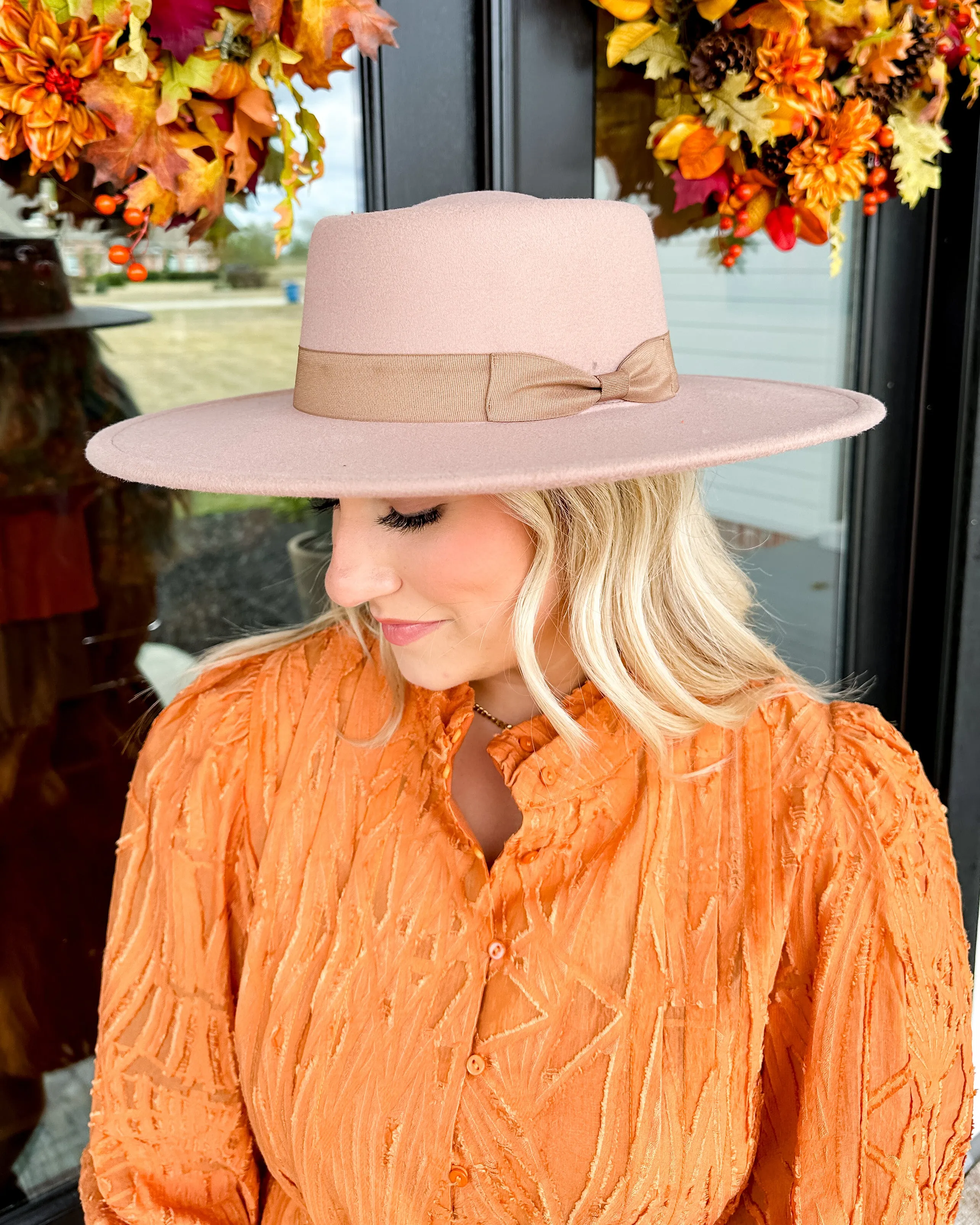 Smooth Soft Bow Tie Brim Hat