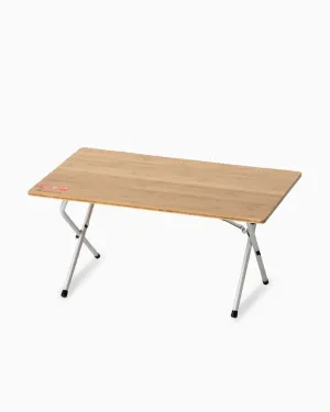 Snow Peak Single Action Low Table, Bamboo