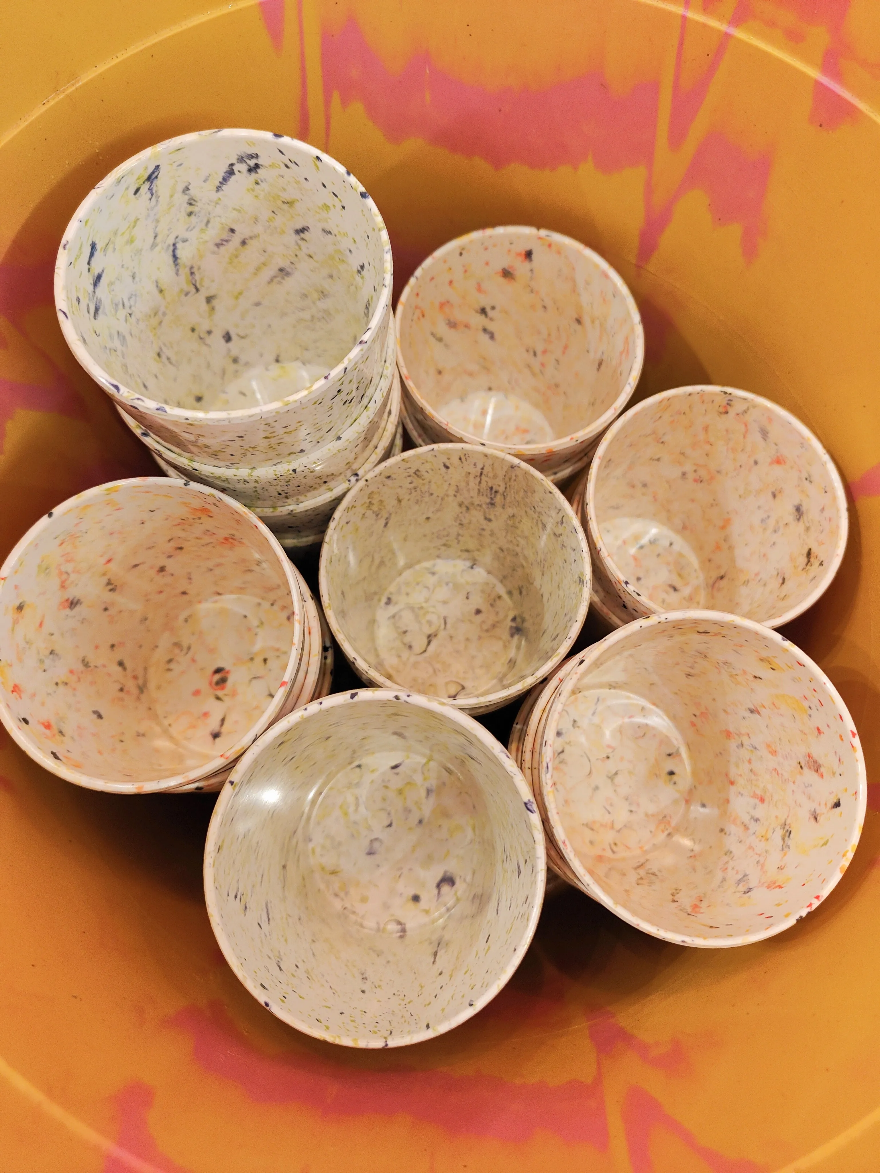 Speckled terrazzo melamine