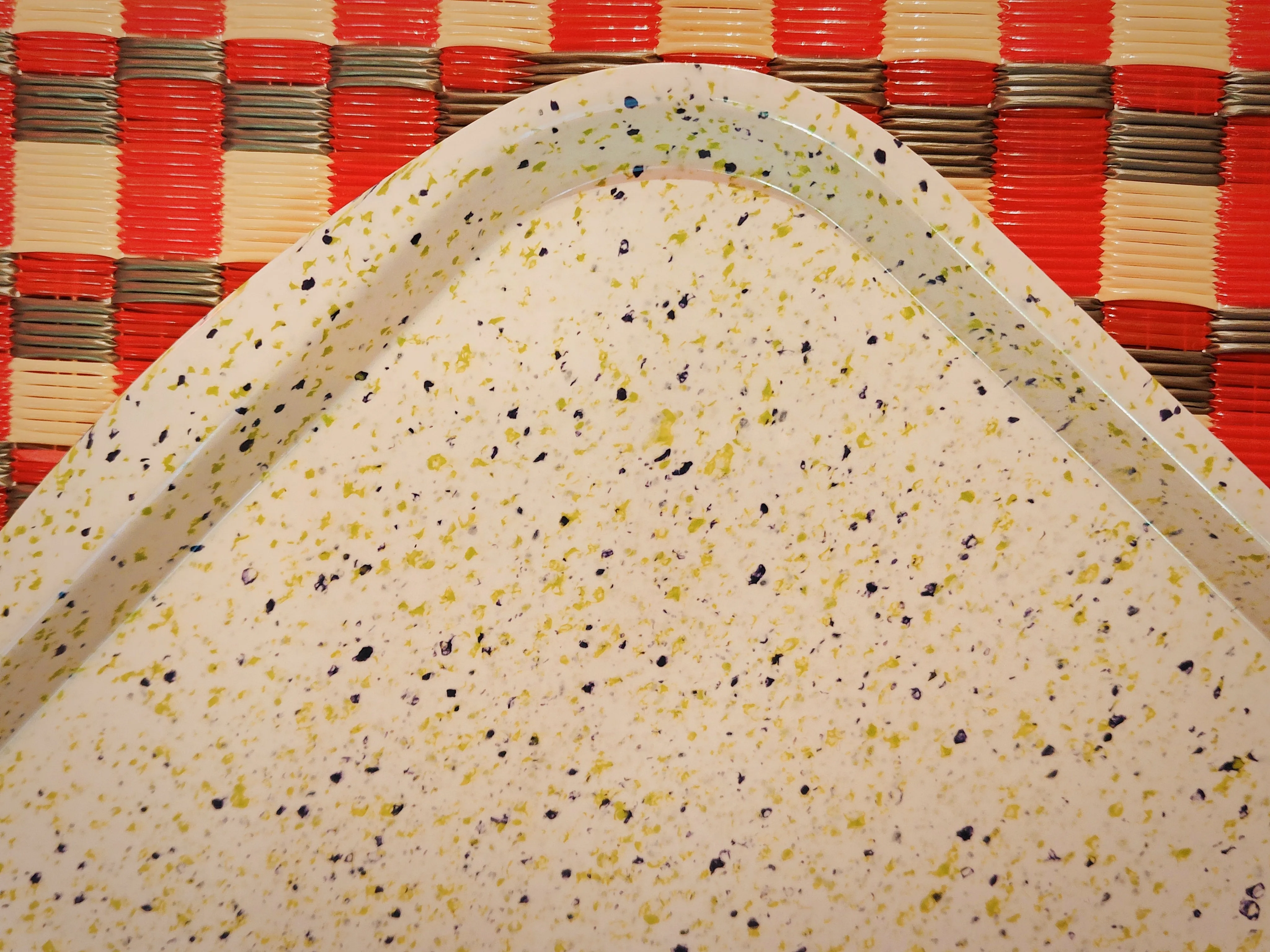 Speckled terrazzo melamine
