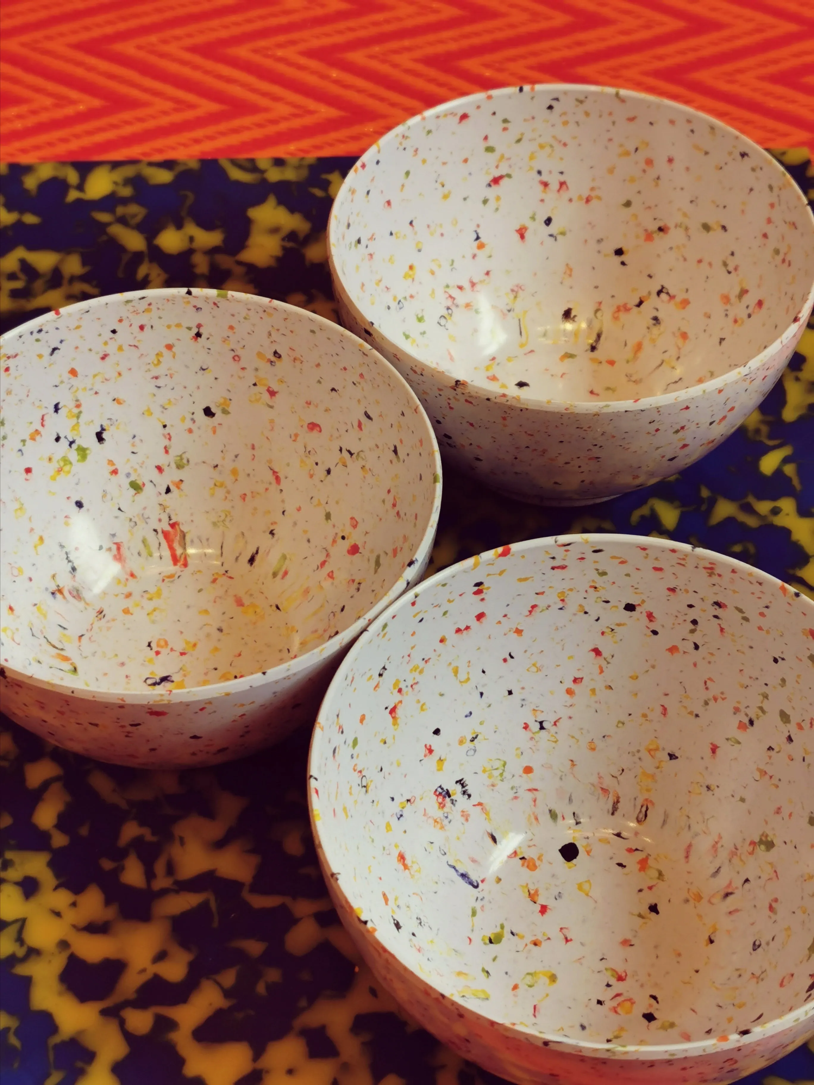 Speckled terrazzo melamine
