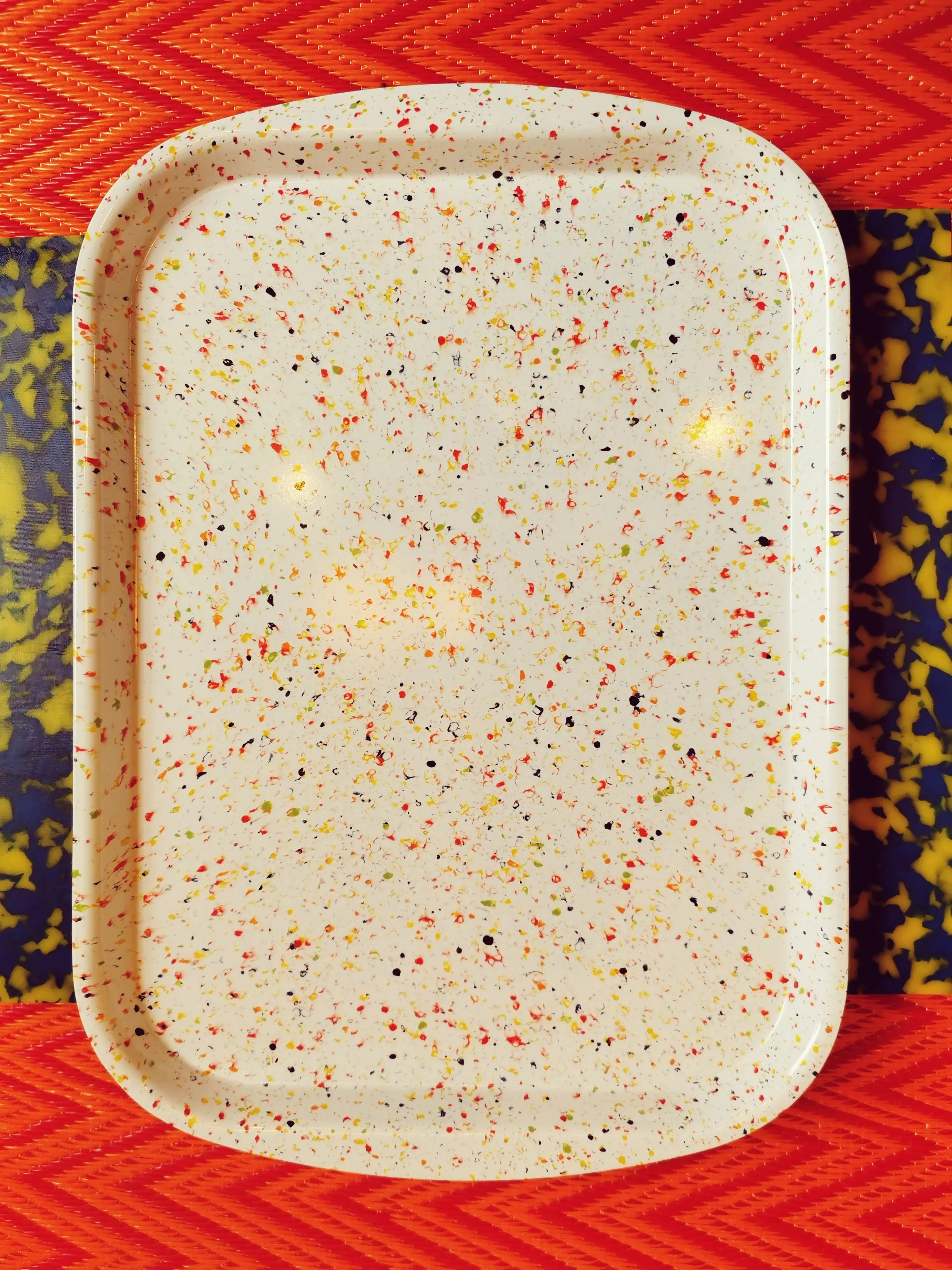 Speckled terrazzo melamine