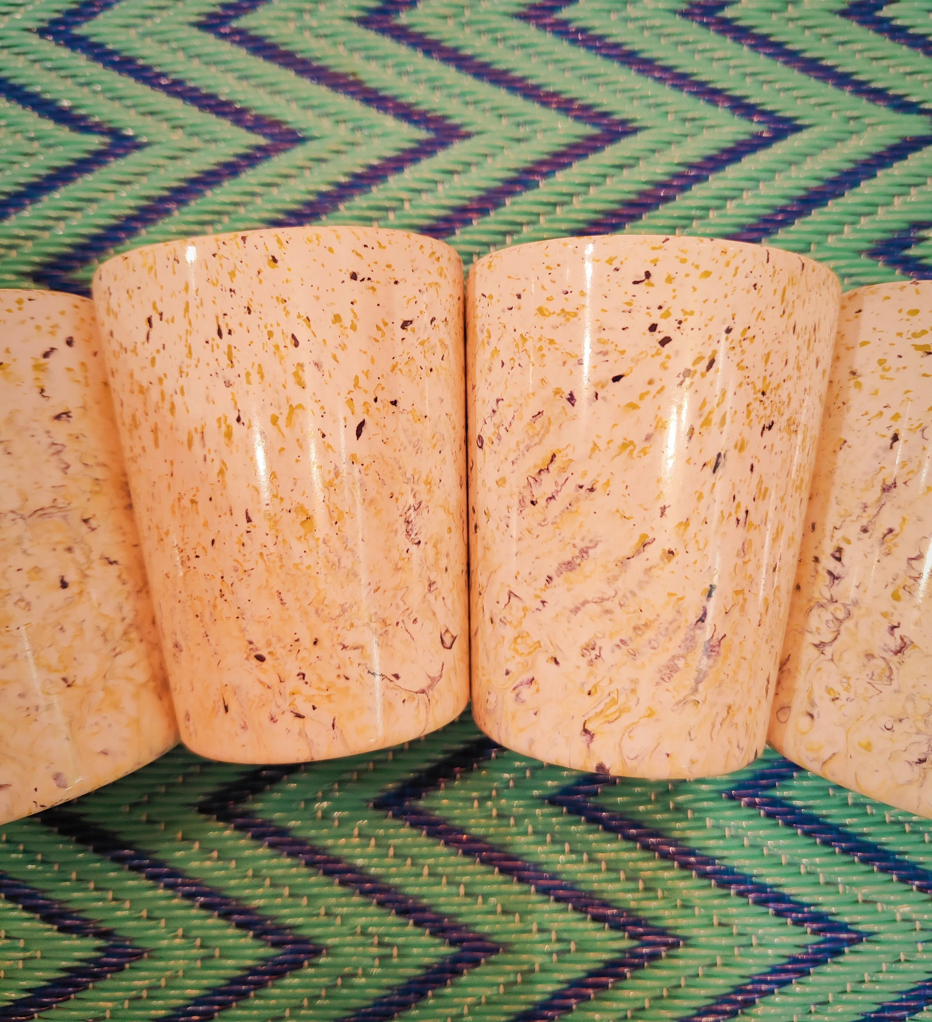 Speckled terrazzo melamine