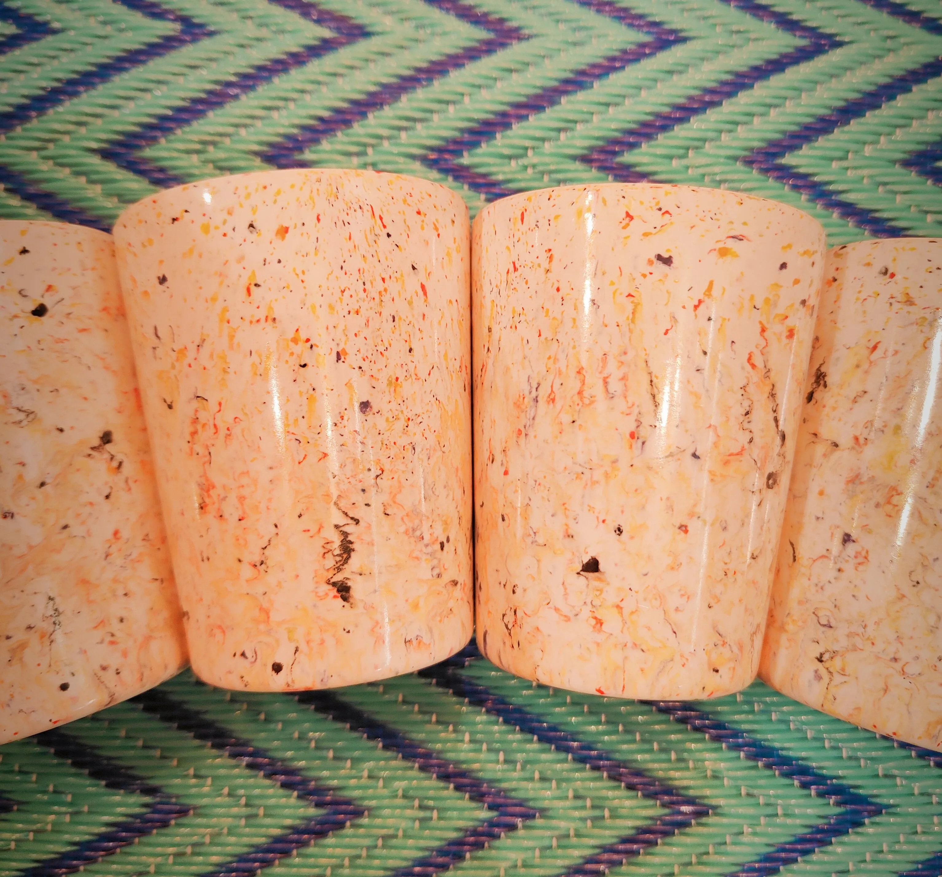 Speckled terrazzo melamine