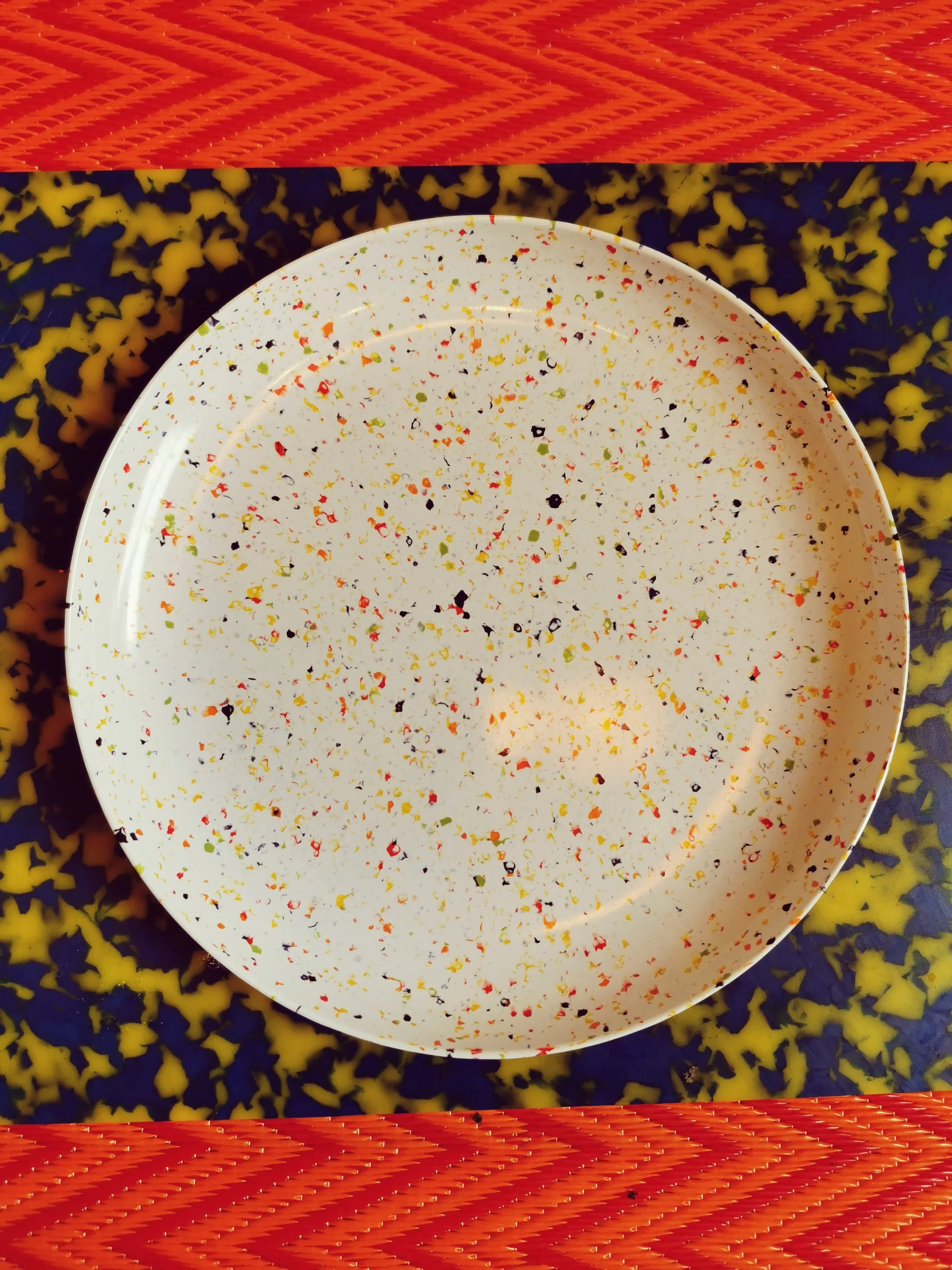 Speckled terrazzo melamine